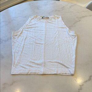NWOT Twenty White tank top with mesh detail for Women